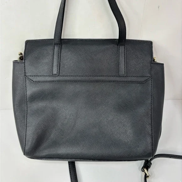 Kate Spade Laurel Black Classic Chic Satchel Purse Crossbody‎ Everyday Bag
